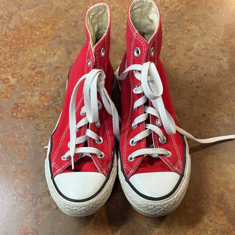Converse Red Kids High-Top Sneakers